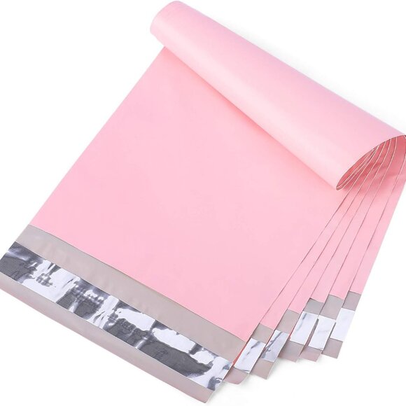 Poly Mailers 200 Pink - 6x9 Adhesive Shipping Envelopes - Packaging Supplies - Picture 1 of 10